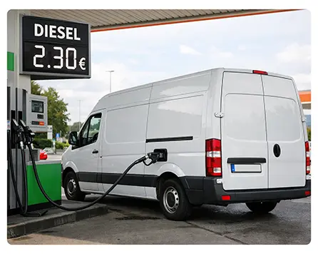 Diesel Kosten senken als kleines und mittelständisches Unternehmen in der Transport-Branche